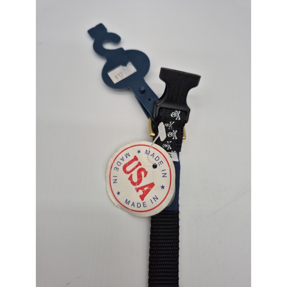 Leather Man Ltd. Essex, CT Canvas Pet Dog Collar USA Made Skull & Cross bones - Picture 3 of 7